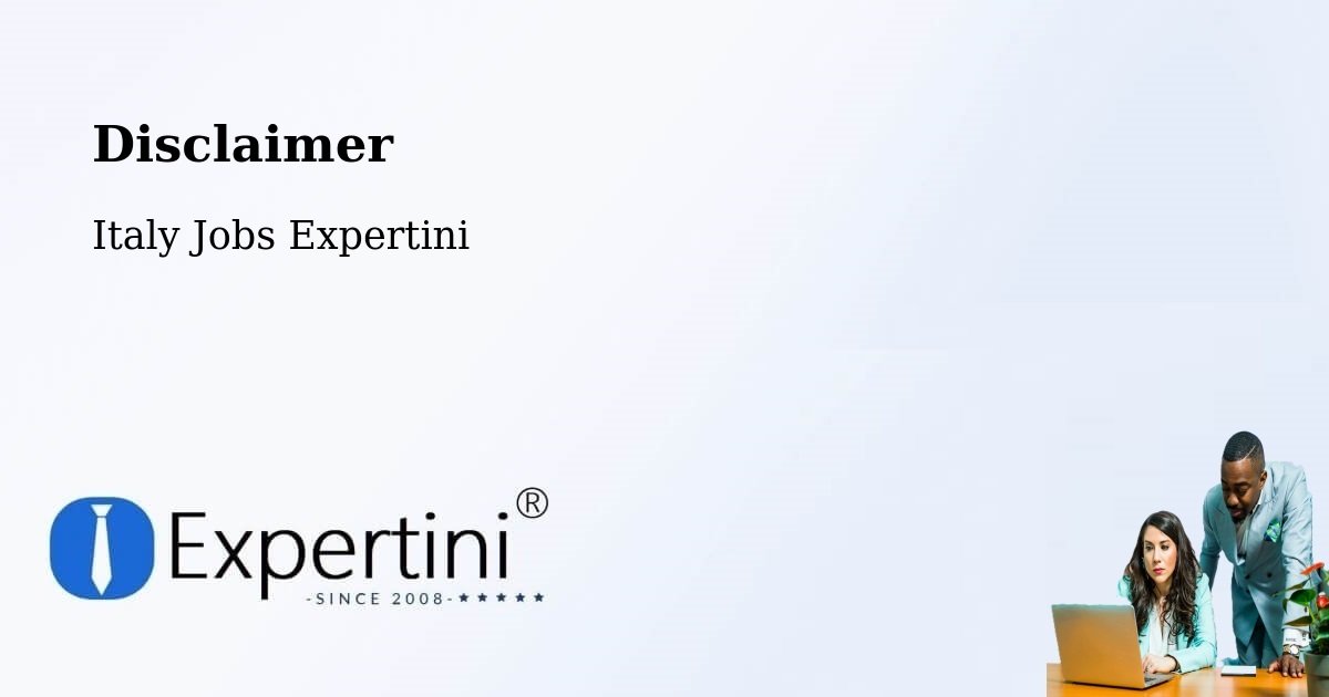 Disclaimer – Paese - Italy Jobs Expertini